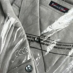 AUDI BUTTON DOWN DRESS SHIRT - FOREST & HUE